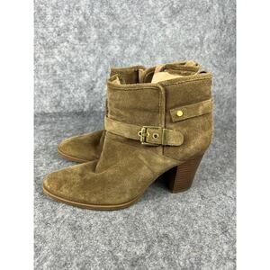 Franco Sarto Tan Suede‎ Dorinda Ankle Boot Size 9.5